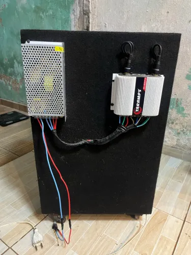 Caixa de Som Residencial Completa c/ Rádio Bluetooth + Taramps 400 + Fonte