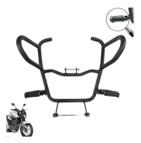 PROTETOR CARENAGEM FAZER250 18/20 PRETO C/PEDAL