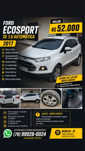Ford Ecosport SE 1.6 16V Flex 5P Aut. 2017