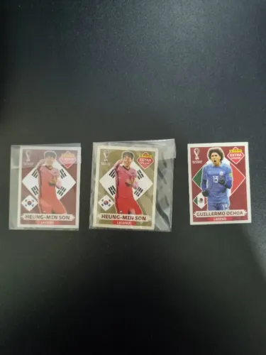 Kit Figurinhas Legends Copa do mundo 2022 (Son dourado e bordo,Ochoua bordo)