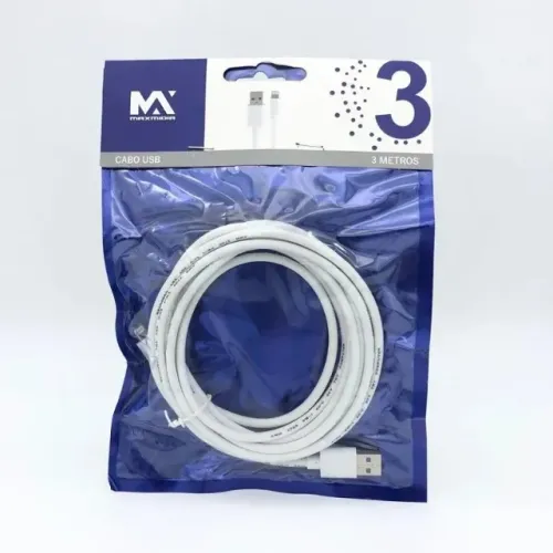Cabo USB para iPhone 3 metros - Entrega Grátis