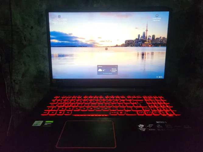 Notebook Acer Nitro 5, Gtx 1650 4gb, I7-10750H, 16Gb RAM, 477Gb armazenamento