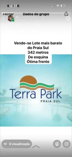 Vendo lote no Terra Park e terra park praia sul