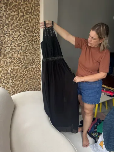 VESTIDO DE FESTA PRETO P