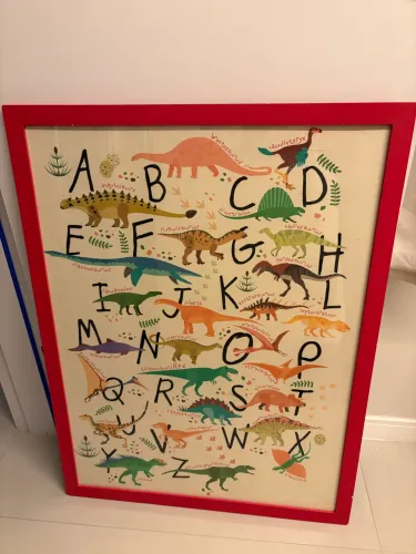 Quadro decorativo infantil dinossauros