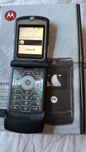 [RARIDADE] Motorola RAZR V3 PRETO NOVO COM NF 2008 +CAIXA