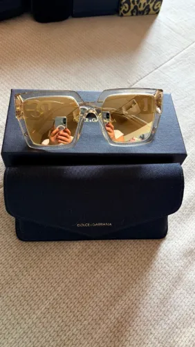 Óculos solar Dolce e Gabbana camel espelhado