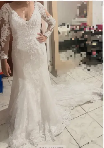 Vestido de noiva novo 34,36