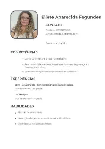 Cuidadora de idoso