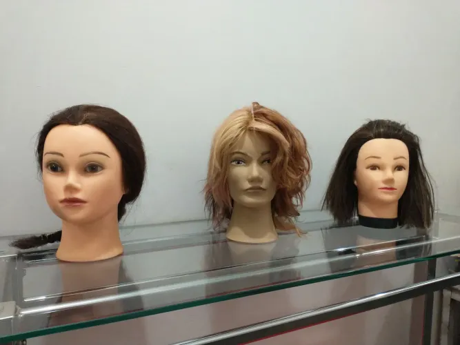 Manequim Cabeças femininas para salões.