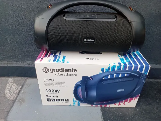 Caixa De Som Gsp300 Bluetooth Boombox Intense 100w Gradiente Preto