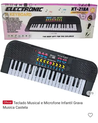 Teclado musical castela