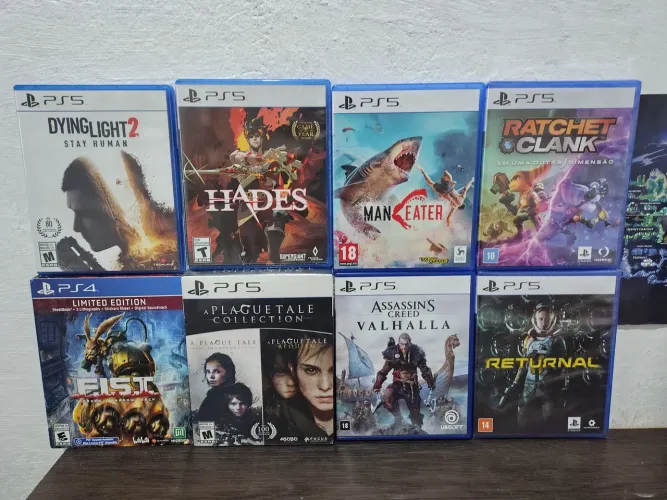 Jogos ps4/ps5 preços variados