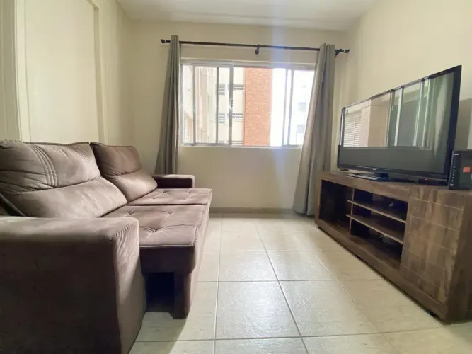 Imóvel para alugar 1 quarto mobiliado Vista mar no Embare - Santos - SP