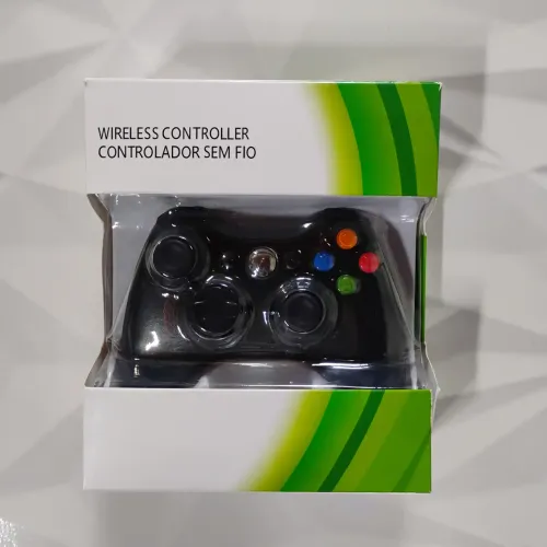Controle Sem Fio Wireless para Xbox 360 e PC / Notebook (Novo na Caixa)