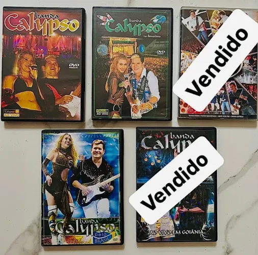Coleção Banda Calypso Original - 4 CDs e 3 DVDs com encarte