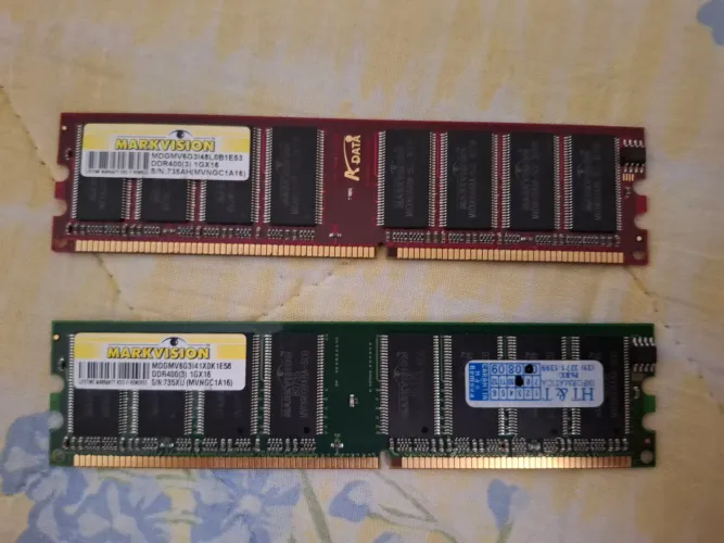 2x memória ram DDR400/DDR 1 2GB