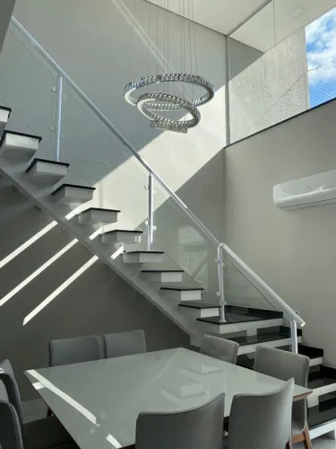 Lustre cristal pendente led