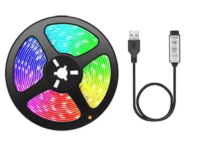 Fita de LED USB 5 metros para PC / TV / Carregador USB (Entrego)