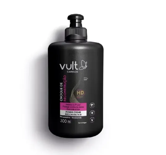 creme choque de reconstrução vult cabelos 300ml