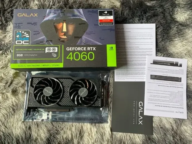 Placa de video RTX 4060 8gb Galax (Aceita placa inferior)