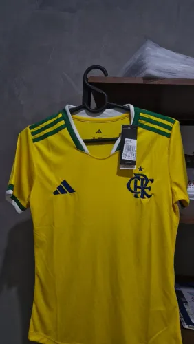 Camisa Flamengo - Especial Brasil 2026 - Tamanho G, M, P - Feminina