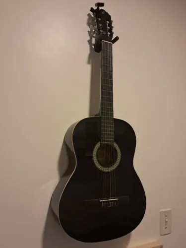 Violão Clássico Giannini N-14 Preto Cordas Nylon Verniz Brilhante