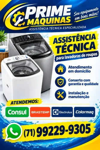 Assistência técnica de máquinas de lavar