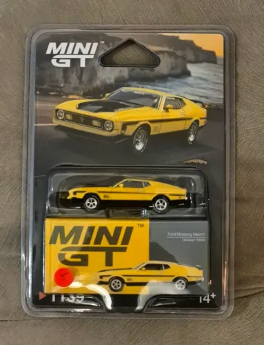 Mini GT #1139 Ford Mustang Mach 1 Grabber Yellow - Lacrado