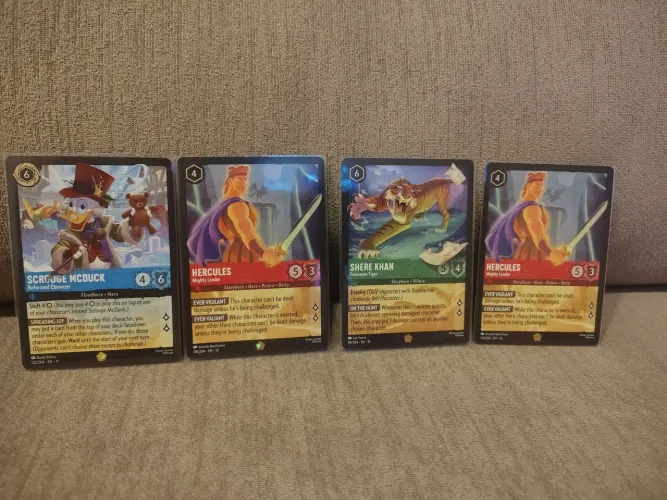 Venda lote lorcana lendárias, super raras e promos