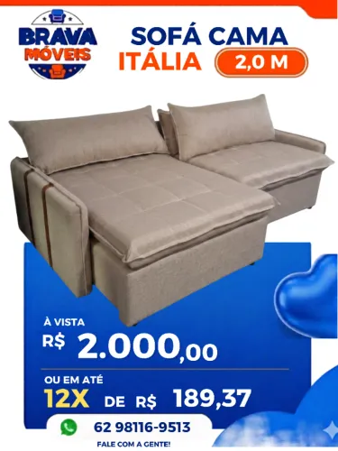 SOFÁ CAMA ITÁLIA 2.0