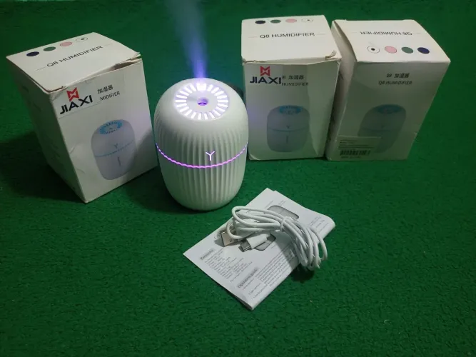 Mini Umidificador Difusor Aromatizador Egg Led Portátil USB Purificador De Ambientes