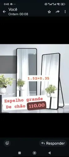 Espelho grande de Chão 