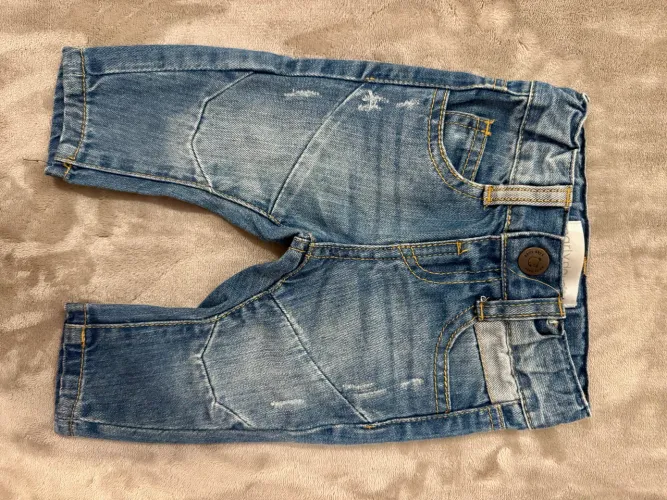Calça jeans bebê 0-3 meses