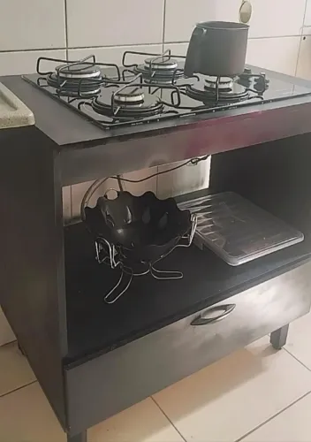 Cooktop+ bancada adaptada