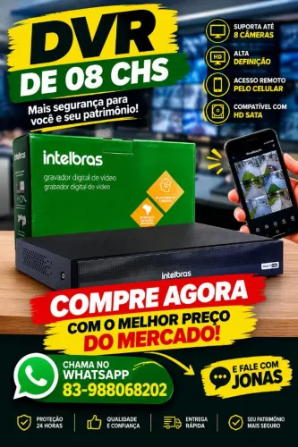 DVR DE 08 CHS INTELBRAS
