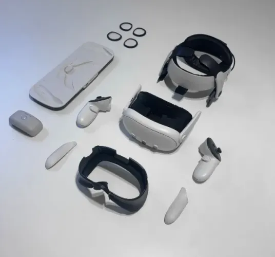 Kit - Meta Quest 3 512GB + BoboVR HeadStrap + AMVR Facepad + Base carregadora