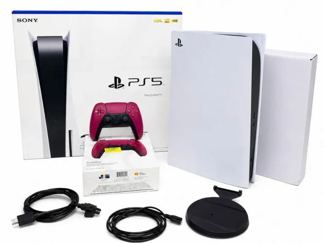 Ps5 + 2 controles + 30 jogos + todos os cabos + suporte