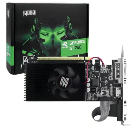 Placa de Vídeo Nvidia GeForce GT 730 4GB DDR3 HDMI VGA PCI-E 2.0