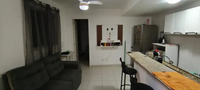 Lindo Apto decorado e totalmente mobiliado, 1qto, ventilador de teto, aparelhos seminovos