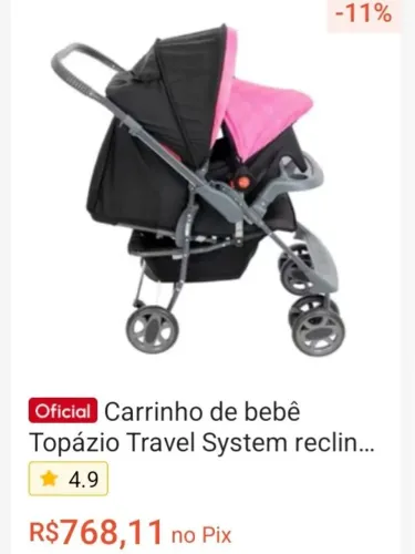 Carrinho de bb novo na caixa
