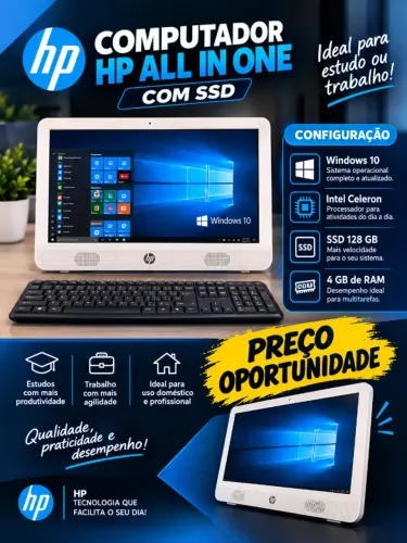 Computador HP ALL IN ONE COM SSD