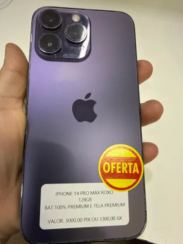 iPhone 14 Pro Max roxo 128 gb