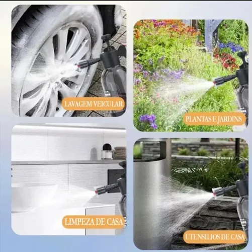 Pulverizador Snow Foam Lavadora Espuma Manual 2 Litros Com 2 Bicos profissional