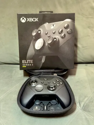 Controle Xbox elite series 2 - COM CAIXA E ACESSÓRIOS