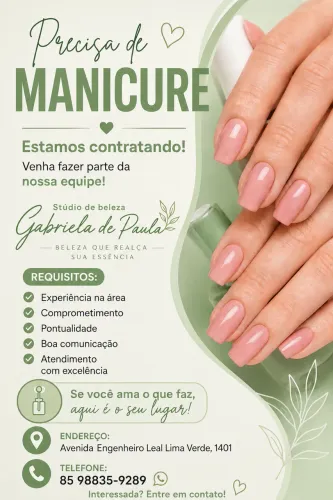 VAGA PARA MANICURE