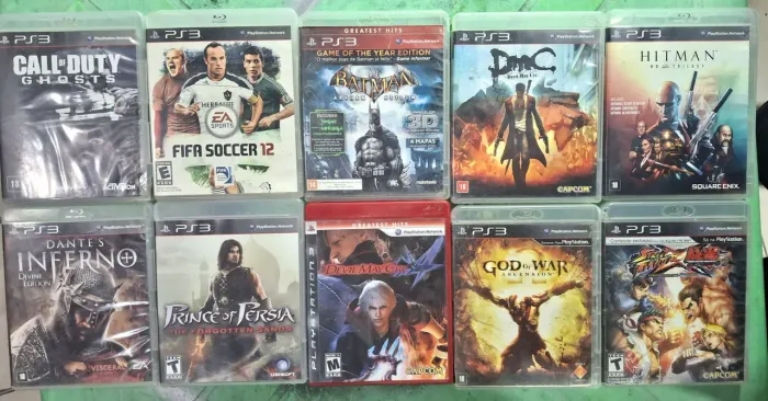 10 Jogos PS3 Originais em bom estado de conservação com Manual. Lote