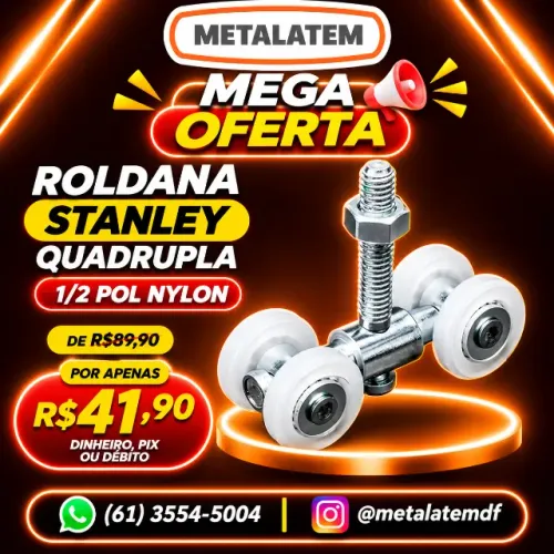 ROLDANA STANLEY QUÁDRUPLA 1/2 POL NYLON