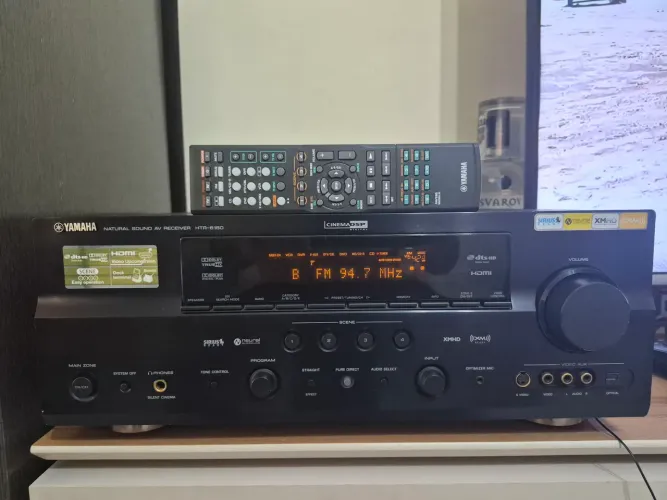 Receiver yamaha htr.6160 7.1 com controle remoto original 