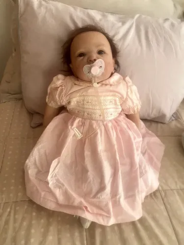 Boneça Bebê Reborn Exclusiva - Sílica + Silicone